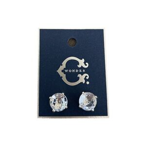 C Wonder Crystal Stud Earrings - NWT